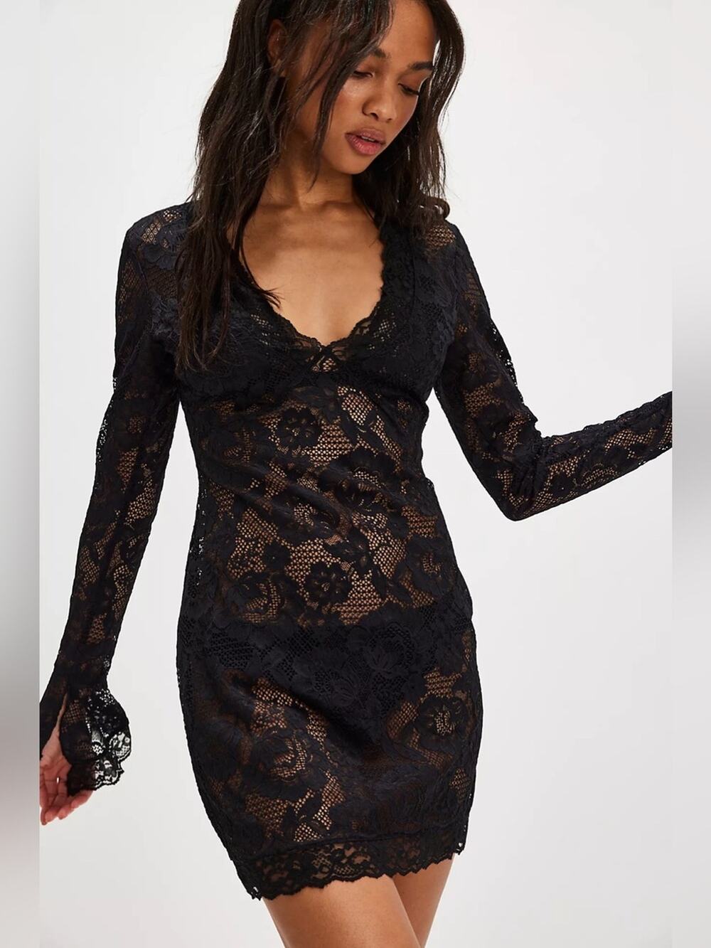 Free People Alter Ego Mini Slip Dress